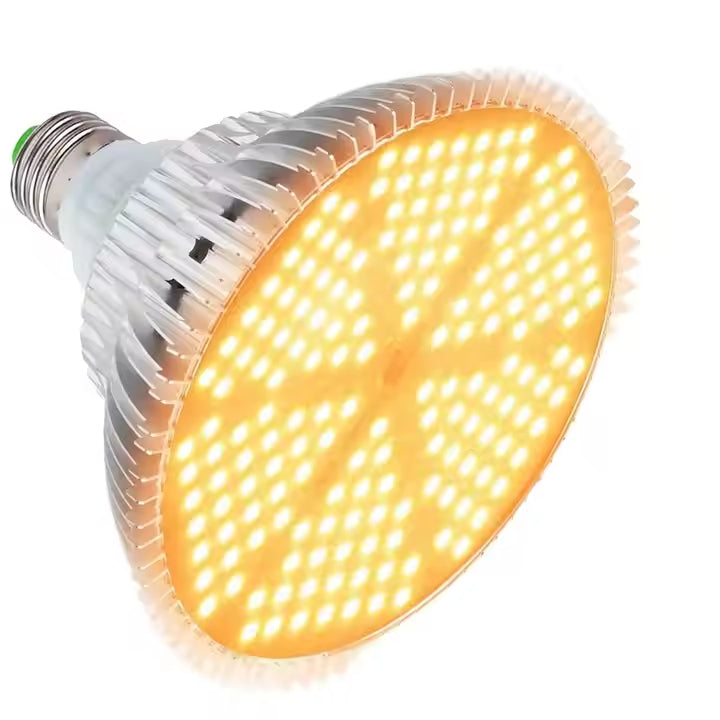 120W Joystar LED Growth Light Bulb Warm White Sunshine Full Spectrum Plant Light E26/E27 Aluminum Body IP66 3000K 4000K Color
