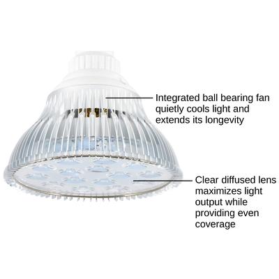 ABI 12W Blue LED PAR38 Grow Light for Aquarium and Plant Growth (450-460nm)
